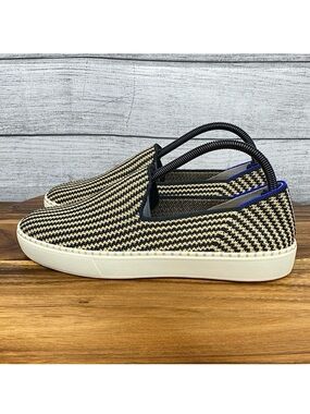 Rothy’s The Original Slip On Sneaker Toffee Stripes Shoe Women’s Size 9